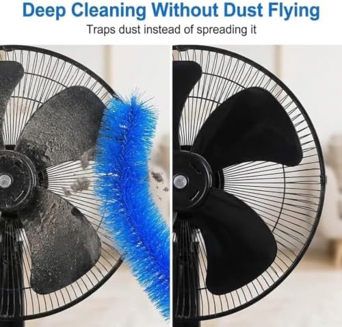 Fan Cleaning Brush, 2026 Upgraded Bendable Microfiber Head, Reusable Dust - Image 6