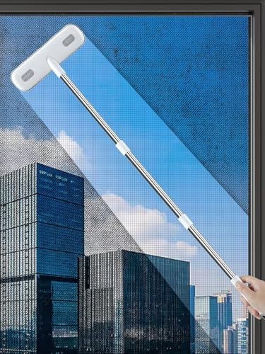 IMHO Cleaning Brush for Window Screen, Screen Cleaner Tool, 2 in 1 Mesh Screen by IMHO