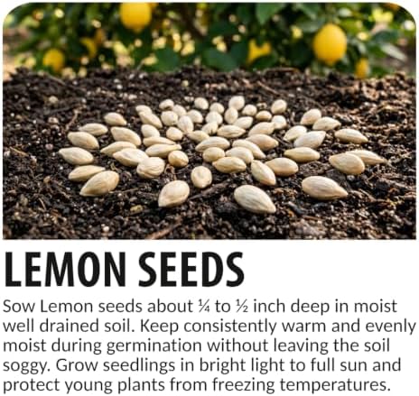 50 Lemon Seeds | Citrus Fruit Tree Seeds - Image 6