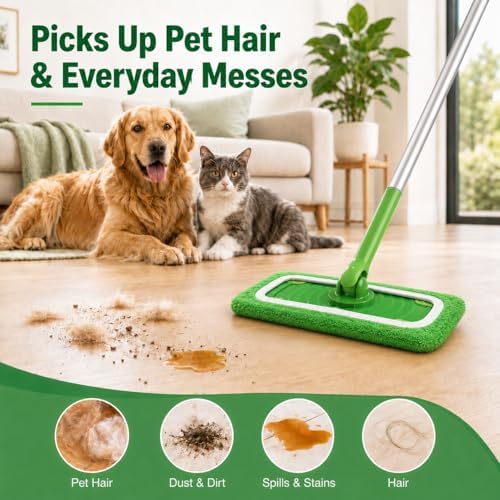 4 Pack Reusable Microfiber Mop Pads Compatible - Image 4