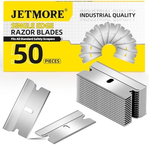 JETMORE Single Edge Razor Blades, 50 Pack Razor Blades Refills by Jetmore