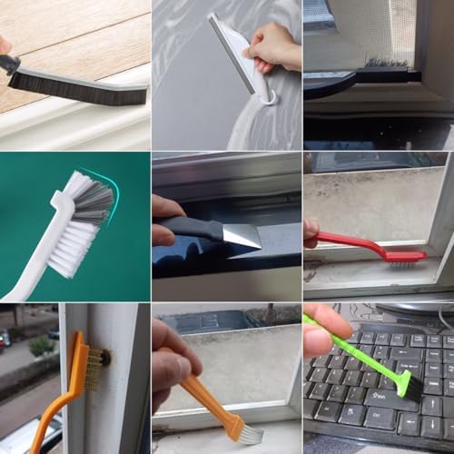 21Pcs Window Gap Crevice Cleaning Tools, Small Cleaning Brush - Image 3