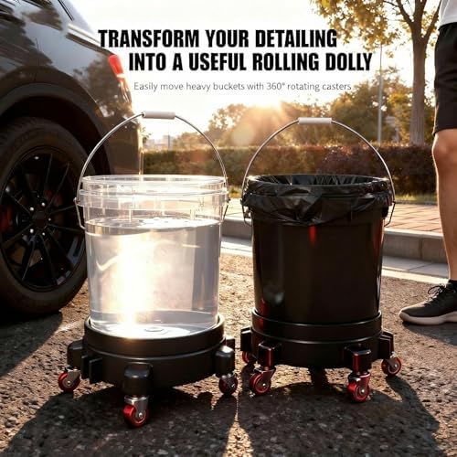 2 Pcs 5 Gallon Bucket Dolly, 11 Inch - Image 5