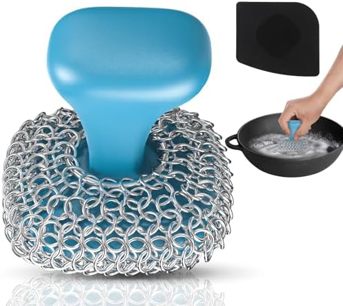Cast Iron Scrubber Dish Scrub Brush by Purgreat