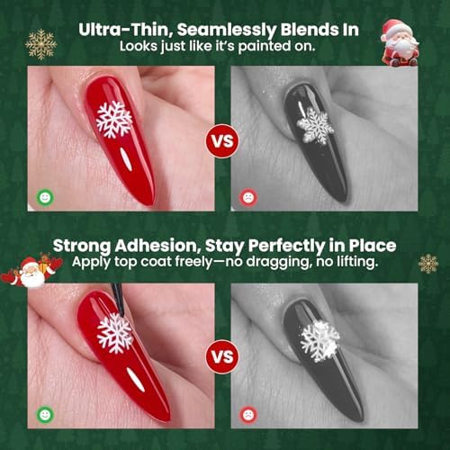 Beetles Snowflake Nail Art Stickers 30 Sheets 3D Nail Stickers - Image 4