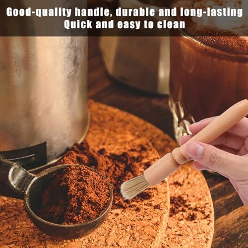 5pcs Coffee Machine Cleaning Brushes Set, Boar Bristle Espresso & Grinder - Image 6