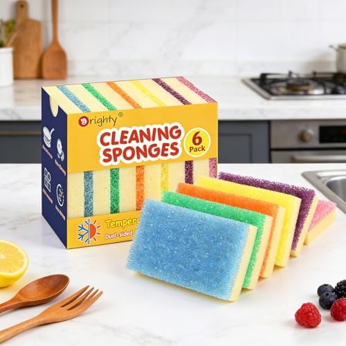 Orighty Dish Sponges, Temperature-Responsive Kitchen Sponges 6 Pack - Image 7