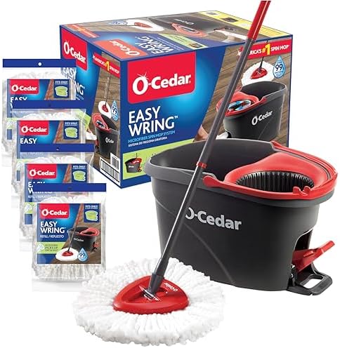 O-Cedar Easywring Microfiber Spin Mop & Bucket Floor Cleaning System by Unknown