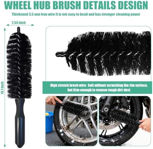 13PCS Motorcycle Cleaning Kit, Motorcycle Detailing Kit Overall Cleaner Tools - Image 3