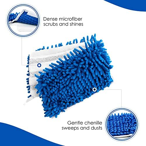 Dust Mop Replacement Head, Floor Mop Pads, Flat Wet, 18 in, 3 PK - Image 4
