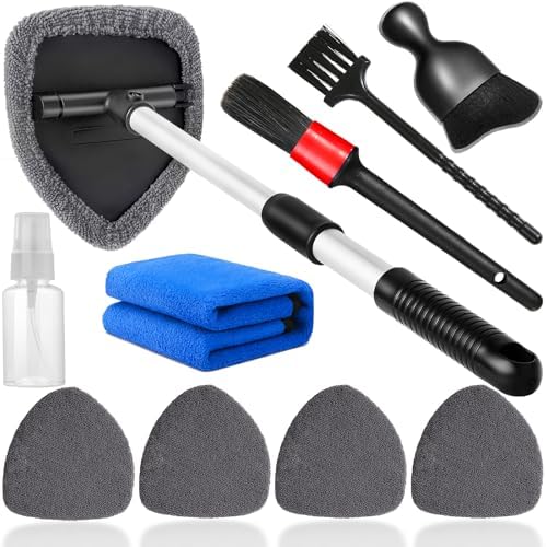 Qydipclin 10pcs Windshield Cleaning Tool Car Interior Window Cleaner Kit by Qydipclin