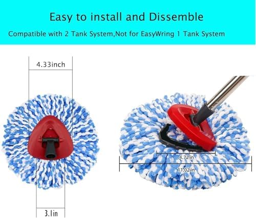 12 Pack Spin Mop Replacement Heads Compatible - Image 6