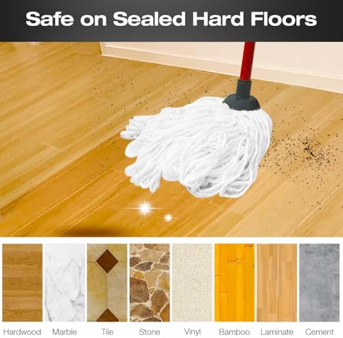Cotton String Screw on Mop Replacement Head Compatible - Image 7