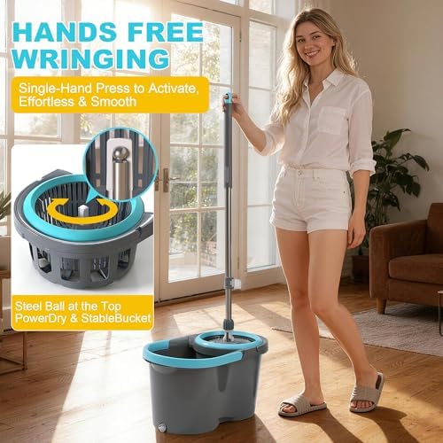 JOYMOOP Spin Mop and Bucket Set - Image 2