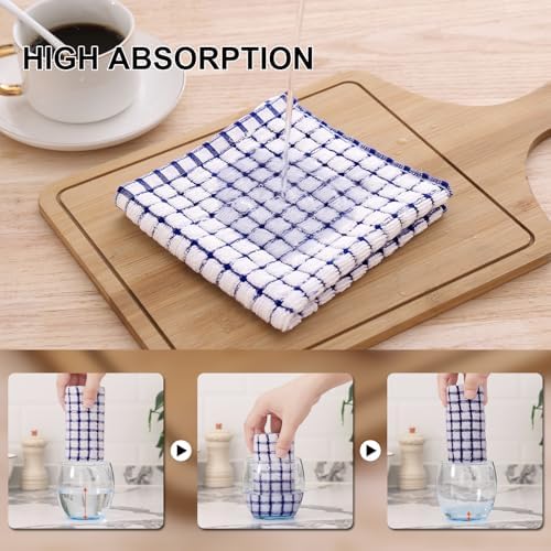 Kitinjoy Cotton 8 Pack Terry Kitchen Dish Cloths - Image 3