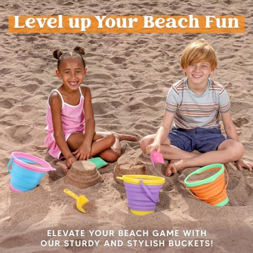 JOYIN 3 Packs Foldable Pail Bucket - Image 3