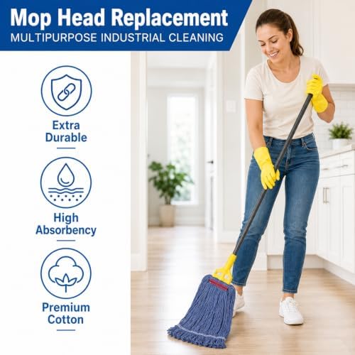 Mop Head Replacement，6Pack Commercial & Industrial Mop Heads - Image 2