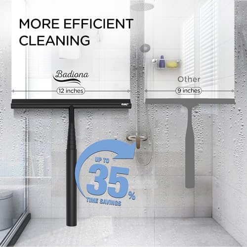 Telescopic Shower Squeegee Black - - Image 3