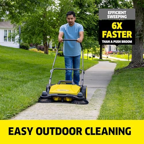 KÄRCHER Walk-Behind Outdoor Push Sweeper S 6 Twin, 10 Gallon Capacity - Image 2