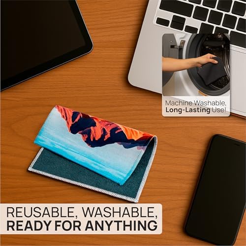 Microfiber Wholesale Quick Cloth Glasses Cleaning Cloths 8x8 Desert 1-Pack - Image 4