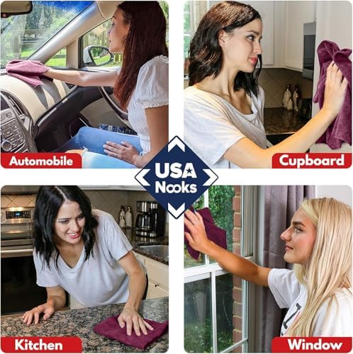 USANOOKS Premium 300GSM Microfiber Cleaning Cloth - Image 7