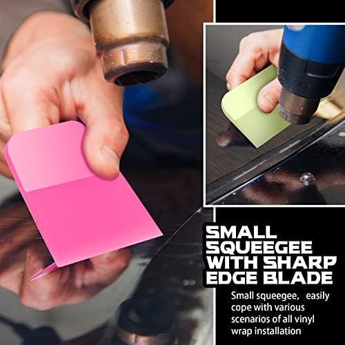 4 Pcs PPF Squeegee Soft Silicone Rubber Scraper, Anti Scratch TPU Coating - Image 4