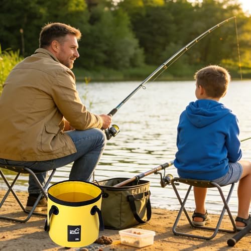 4 Pcs 5 Gallon Bucket Collapsible Foldable Buckets - Image 7