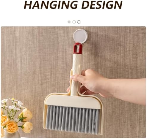 Small Desktop Broom and Dustpan Set, Compact Office Desk Cleaning Tool - Image 2