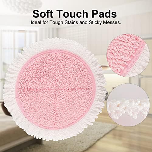 Cordless Electric Mop Pads, 7.28in Round Replacement Pads - Image 4