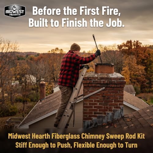 Midwest Hearth Fiberglass Chimney Sweep Rod Kit - Image 6