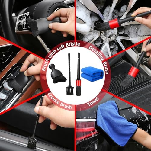 Qydipclin 10pcs Windshield Cleaning Tool Car Interior Window Cleaner Kit - Image 3