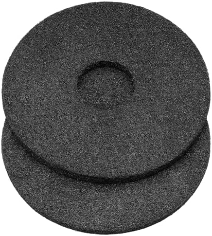 Teenyyou 2 Pcs 12" Black Floor Buffer Pads by Teenyyou