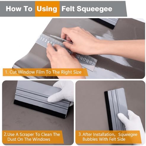 KESPEN Window Felt Squeegee, Vinyl Scraper - Image 6