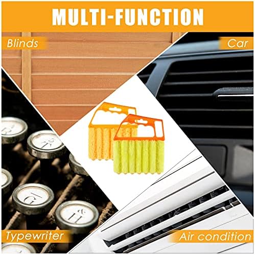 Geiserailie 2 Pcs Window Venetian Blind Cleaner Duster Tool Washable 7 Fingers - Image 3
