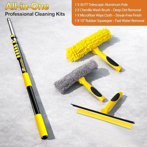 36 Feet High Reach Squeegee Window Cleaner Kit - Image 6