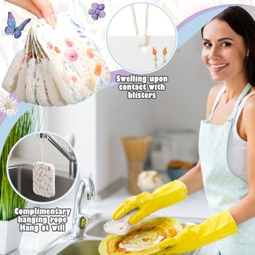 Hahafelt 36 Counts Compressed Cellulose Sponges Bulk Cute Pop up Sponges - Image 4