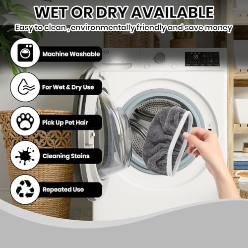 6 Pack Reusable Microfiber Mop Pads - Image 6