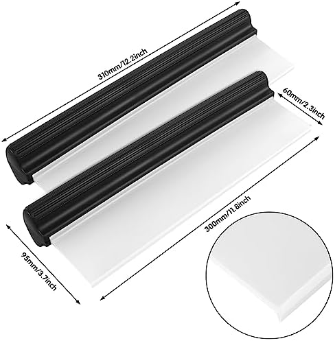 2pack 12.2 Inch Car Drying Squeegee Water Blade Professional Automotive Wiper - Image 2