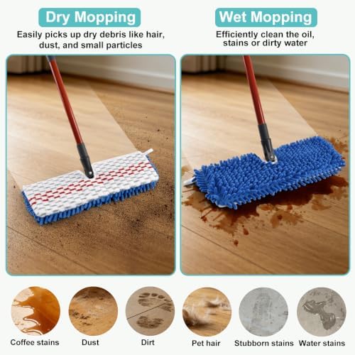 Microfiber Mops for Floor Cleaning, Flat Mop - Image 6