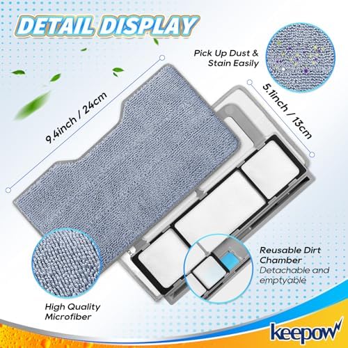 KEEPOW Reusable Mop Replacement Pads Compatible - Image 4