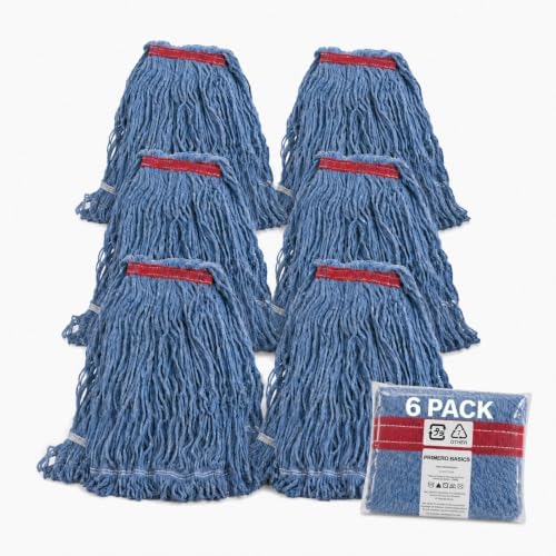 Mop Head Replacement，6Pack Commercial & Industrial Mop Heads by PrimeroBasics