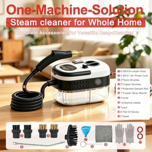 Steam Cleaner, Portable Pressurized Steamer - Image 2