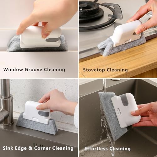 CRAFNEW 15Pcs Window Track Cleaning Brush, Small Crevice Cleaning Tools - Image 3