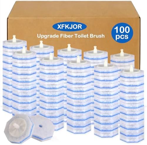 100 Count Toilet Bowl Brush Refills by XFKJOR
