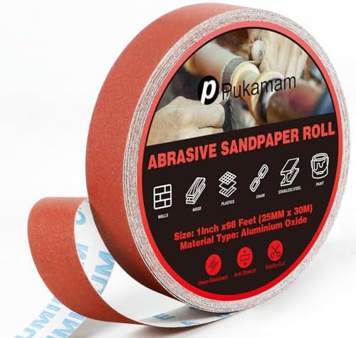 Emery Cloth Roll 240 Grit 1" x 98' by Pukamam