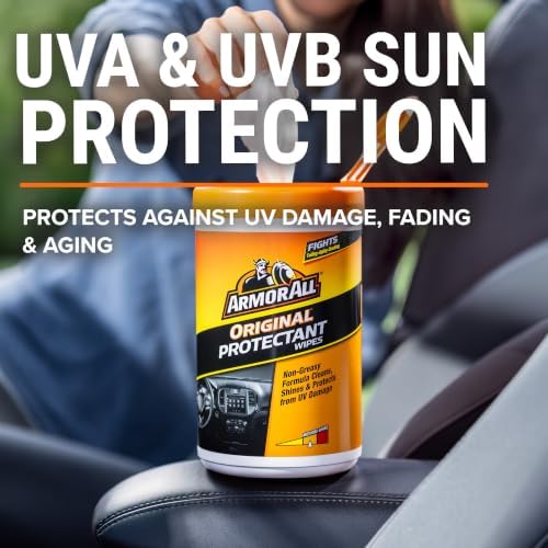 Armor All Car Interior Original Protectant Wipes, UV Protectant - Image 4