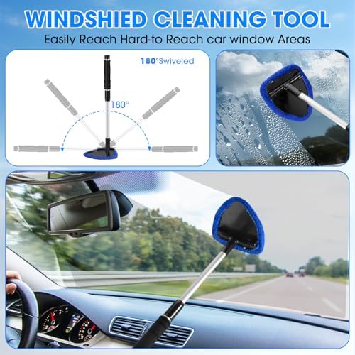 Windshield Cleaner Tool, Car Interior Cleaning Kit - Image 5