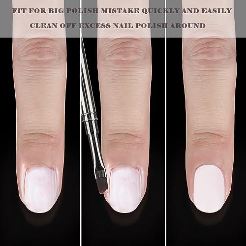 3Pcs Nail Art Clean Up Brushes, - Image 2