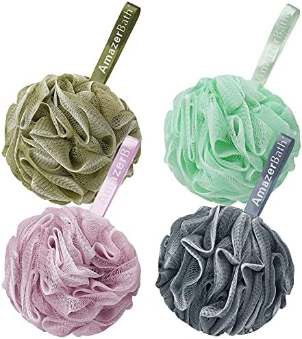 AmazerBath Loofah Sponge 60g/Piece, Exfoliating Bath Sponge Body Scrubber by AmazerBath