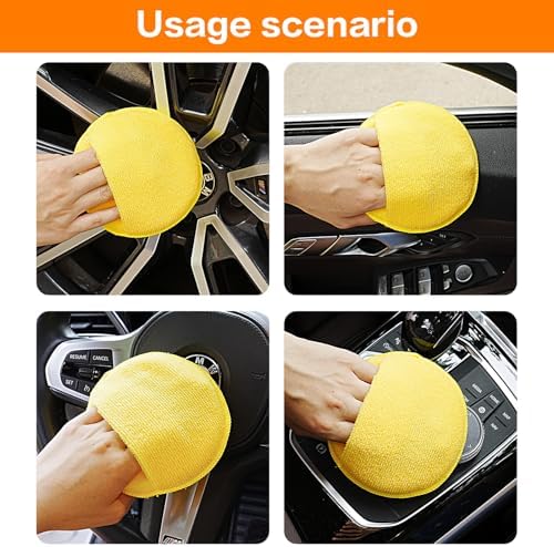 FONAROLL Microfiber Wax Applicator Pads, Car Wax Applicator - Image 6